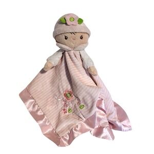 Doublas Baby Lovey Baby Doll Pink Striped‎ Lovie Security Blanket